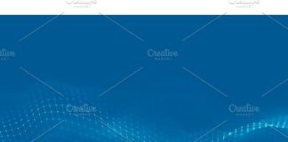 Science infographic – Music background. Big Data Particle Flow Visualisation. Science infographic futu…