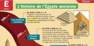 Science infographic – Science infographic – CULTURE – Poster/fiche des grandes dates de l’Egypte ancienne – PDF à imprimer