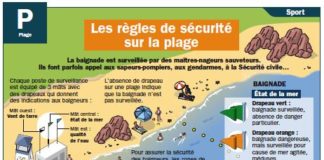 Science infographic – les-regles-de-securite-sur-la-plage