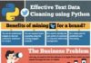 Science infographic – text mining using python, data science infographics