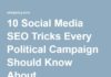 Social media infographic – 10 Social Media SEO Tricks Every Political Campaign Should Know About