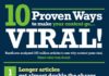 Social media infographic – 10 proven ways to make content go viral