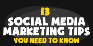 Social media infographic – 13 Smart Tips To Supercharge Your Social Media Marketing Strategy