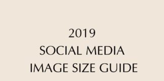 Social media infographic – 2019 Social Media Image Size Guide