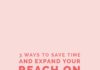 Social media infographic – 3 Ways to Save Time and Expand Your Reach on Instagram