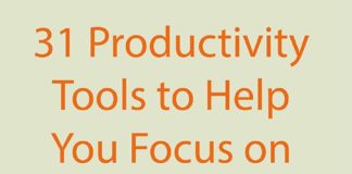Social media infographic – 31 Productivity Tools to Help You Focus on Your Social Media Marketing
