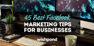 Social media infographic – 45 Best Facebook Marketing Tips for Businesses