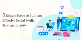 Social media infographic – 5 Simple Steps to Build an Effective Social Media Strategy in 2019