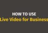 Social media infographic – 5 Ways to Use Live Video for Business – Infographic