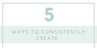 Social media infographic – 5 ways to consistently create content ideas to increase your audience and income