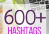 Social media infographic – 600+ Hashtag List for Bloggers That Will Make You Get Noticed