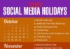 Social media infographic – 84 Social Media Holidays You Need in 2019: Indispensable!