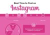 Social media infographic – Best Time to Post on Instagram, Facebook, LinkedIn, and Twitter in 2019