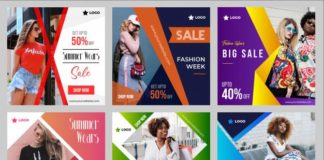 Social media infographic – Collection De Modèles De Publication Dans Les Médias Sociaux Pour Instagram