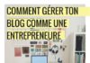 Social media infographic – Comment gérer ton blog comme une entrepreneure