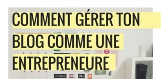 Social media infographic – Comment gérer ton blog comme une entrepreneure