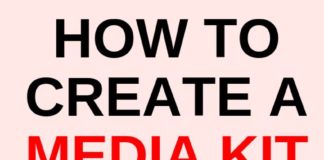 Social media infographic – Creating a media kit