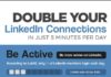 Social media infographic – Double Your LinkedIn Connections In Five Minutes Per Day