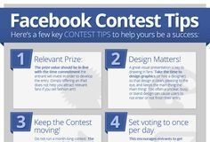 Social media infographic – Facebook Contest Success Tips Infographic
