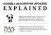 Social media infographic – Google Algorithm Updates Explained