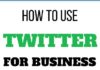 Social media infographic – How To Use Twitter For Business Purposes