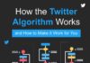 Social media infographic – How the Twitter Algorithm Works and How to Make It Work for You