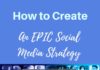 Social media infographic – How to Create an Epic Social Media Strategy for Your New Website