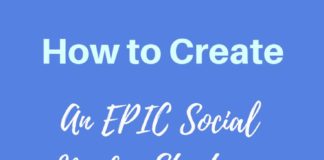 Social media infographic – How to Create an Epic Social Media Strategy for Your New Website