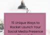 Social media infographic – Improve your Social Media Presence by following these tips!