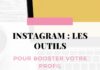 Social media infographic – Les outils essentiels pour bien utiliser Instagram – Outils freelance