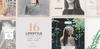 Social media infographic – Lifestyle Social Media Pack by ThemeDevisers on Creative Market
