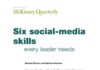 Social media infographic – Public Relations | Six Social Media Skills Every Leader Needs