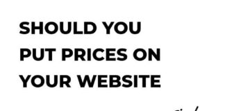 Social media infographic – Should you put prices on your website