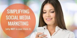 Social media infographic – Simplifying Social Media Marketing (why NOT to overthink it)