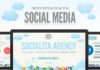 Social media infographic – Social Media Presentation Template #powerpoint #PPT • Click here to download …