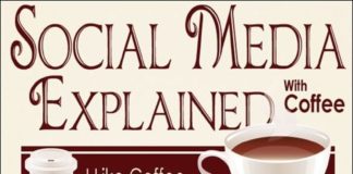 Social media infographic – Social Media explained with coffee. Les médias sociaux expliqués avec le café…