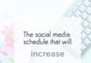 Social media infographic – THIS IS THE SOCIAL MEDIA POSTING SCHEDULE THAT WILL INCREASE YOUR TRAFFIC BY OVER 100%