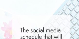 Social media infographic – THIS IS THE SOCIAL MEDIA POSTING SCHEDULE THAT WILL INCREASE YOUR TRAFFIC BY OVER 100%