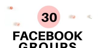 Social media infographic – The 30 best Facebook groups for bloggers in 2019