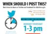 Social media infographic – The Best times to post. You will get more…