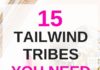 Social media infographic – The best Tailwind Tribes to boost your blog traffic