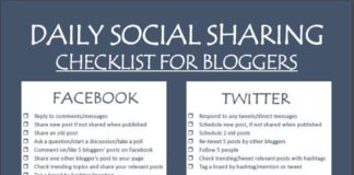 Social media infographic – Ultimate Social Media Sharing Checklist To Boost Blog Traffic