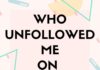 Social media infographic – WHO UNFOLLOWED ME ON INSTAGRAM?