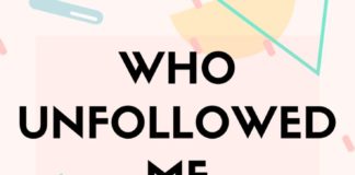 Social media infographic – WHO UNFOLLOWED ME ON INSTAGRAM?