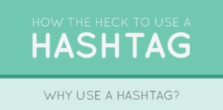 Social media infographic – When and how to use hashtags to grow your brand and connect with your community