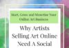 Social media infographic – Why Artists Selling Art Online Need A Social Media Strategy