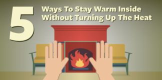 Statistics infographic : 5 Ways To Stay Warm Without Turning Up The Heat: An Infographic