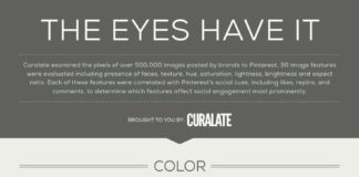 Statistics infographic : 8 Image Features that Shine on Pinterest – Curalate