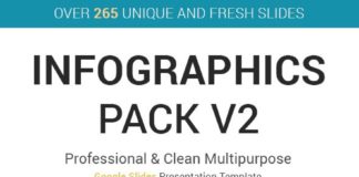 Statistics infographic : Infographics Pack Google Slides Template V2