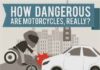 Statistics infographic : Motorcycle vs cars ride safe, statistics, infographic